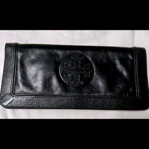 Authentic Tory Burch flap leather wallet